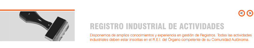 registro industrial de actividades